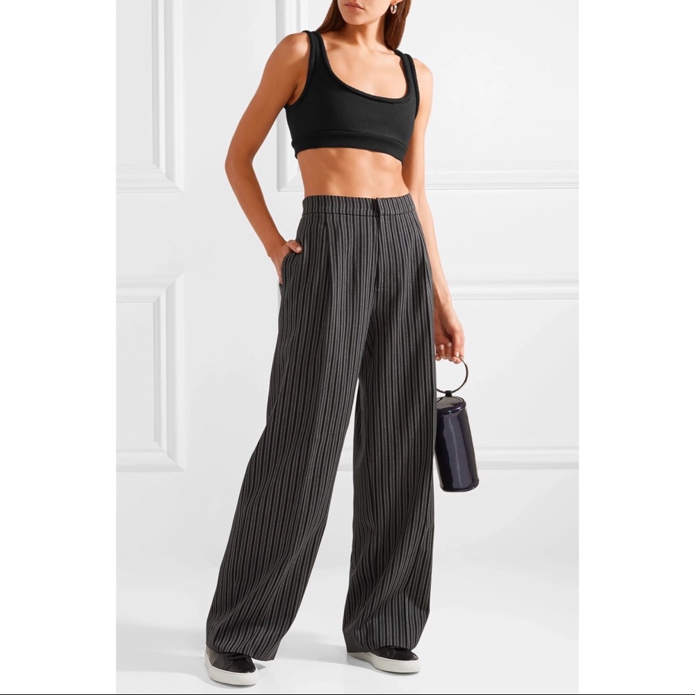 Alexander wang T cotton-fleece bra top